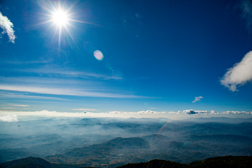 View from the Kew Mae Pan trail in winter