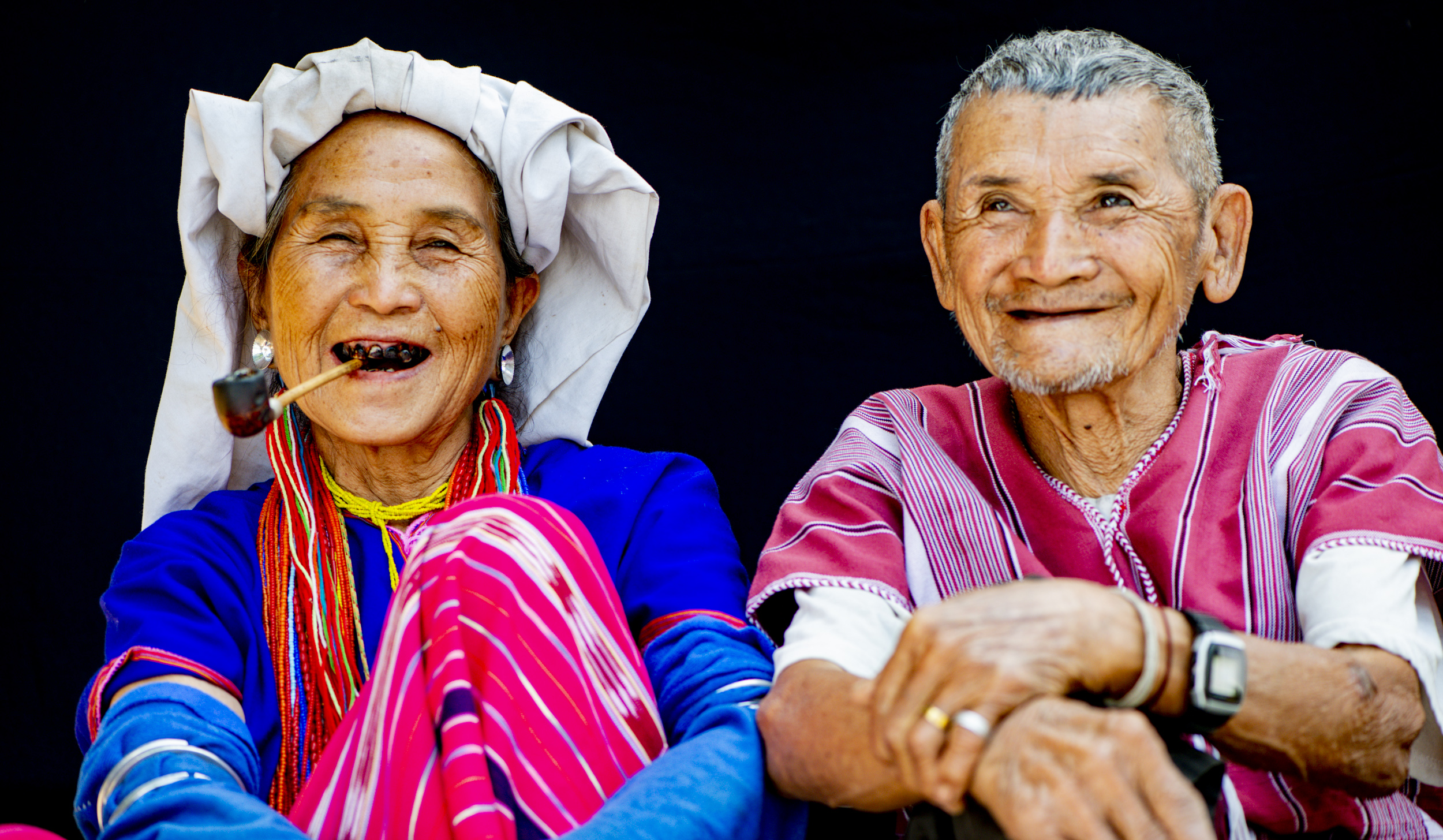 Karen couple who live on Doi Inthanon