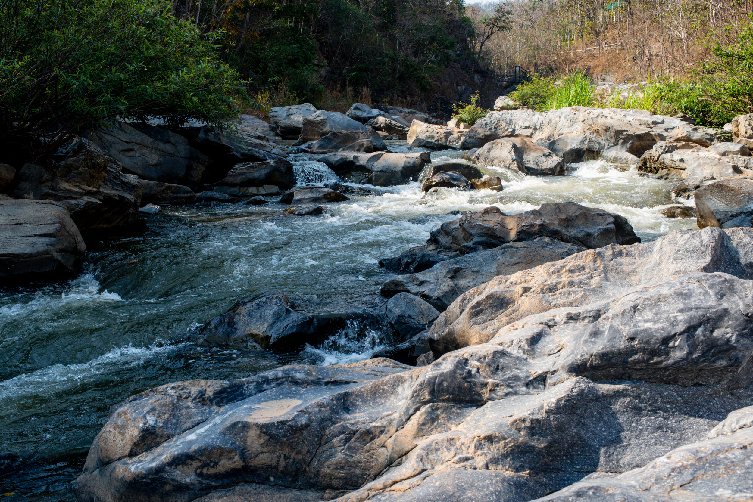 small stream in a Thai National Park