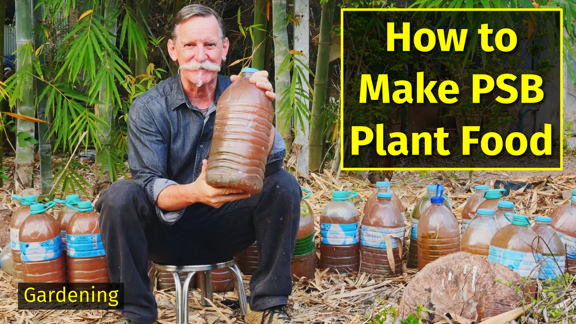 Thumbnail for a video about how to make PSB plant food
